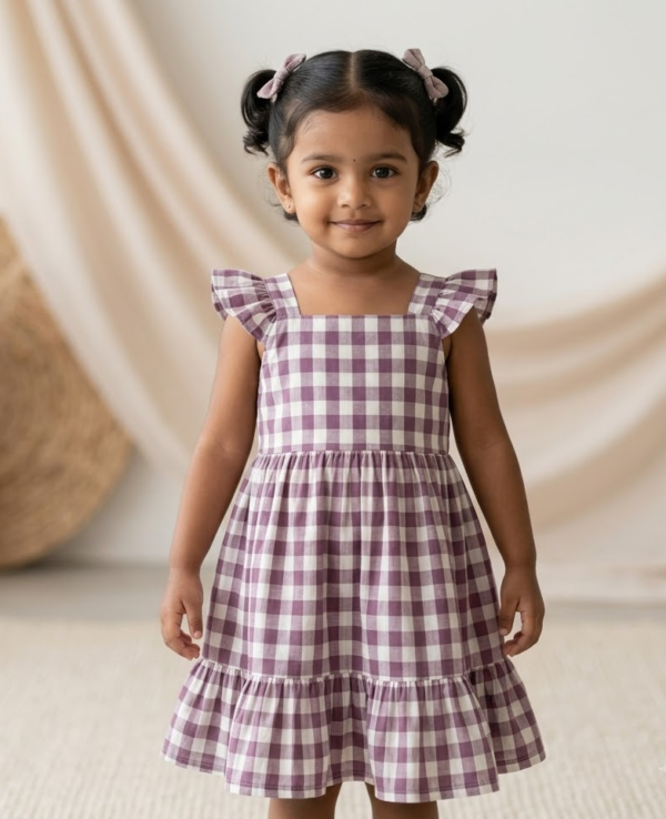 Plum picnic dress🪻🤍